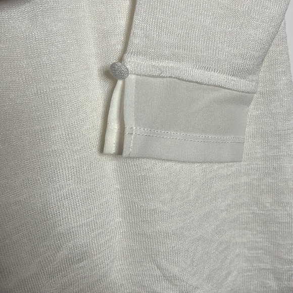 NWT Sanctuary Women’s XS long sleeve white top rayon - Picture 4 of 6